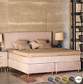 Спальная система Аллегра (с боксами) (Wool beige, 160х190, решетка Нет, без ящика, Матрас:Нет, Топпер:Нет, Бокс-спринг:Стандарт)